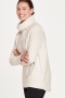 Noelle Lambswool Oversize Sweater in Stone White