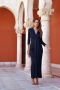 Celia Jersey Long Dress Navy Blue