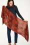 Ellis Japonica Bamboo Scarf in Spiced Orange