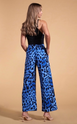 Dancing Leopard Women Joey Palazzo Trousers in Tropical Print